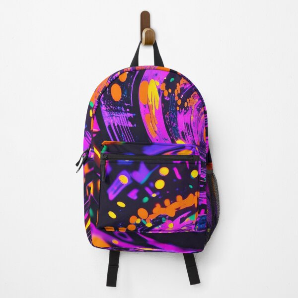 Item preview, Neon Abstract Tunnel with Butterfly – Psychedelic Glow Art designed and sold by SamartkitDesign.
