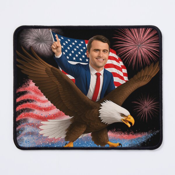 Item preview, Charlie Kirk A True Patriot American Eagle designed and sold by FerndMoore.