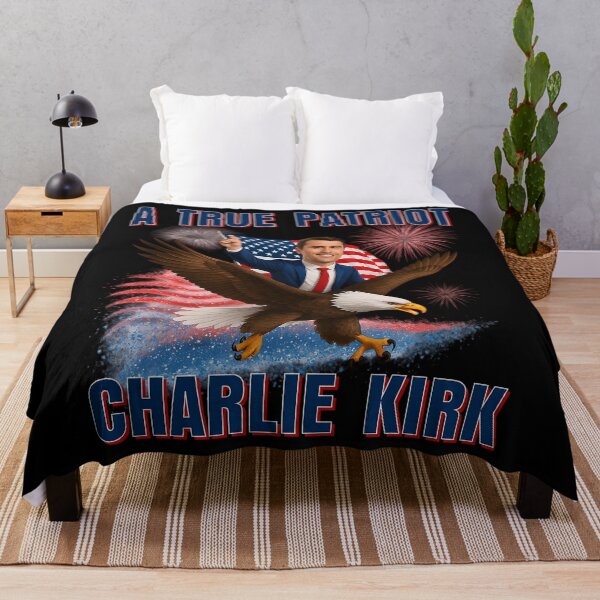 Item preview, Charlie Kirk A True Patriot American Eagle designed and sold by FerndMoore.