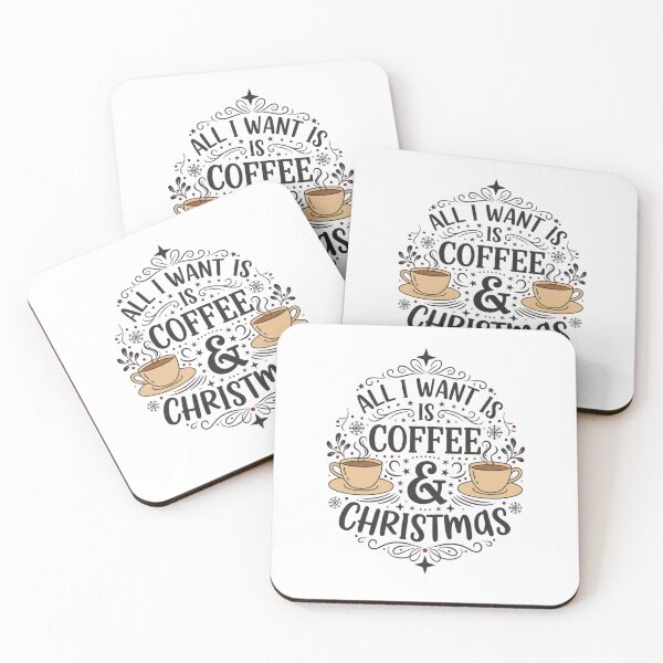 Item preview, All I Want Is Coffee & Christmas. Festive Coffee Lover Quote designed and sold by Aarvya Fashion Club ( A.F.C ).