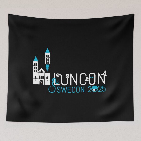 Item preview, Luncon 2025 Liggande Logga Fr Svart Bakgrund designed and sold by FerndMoore.