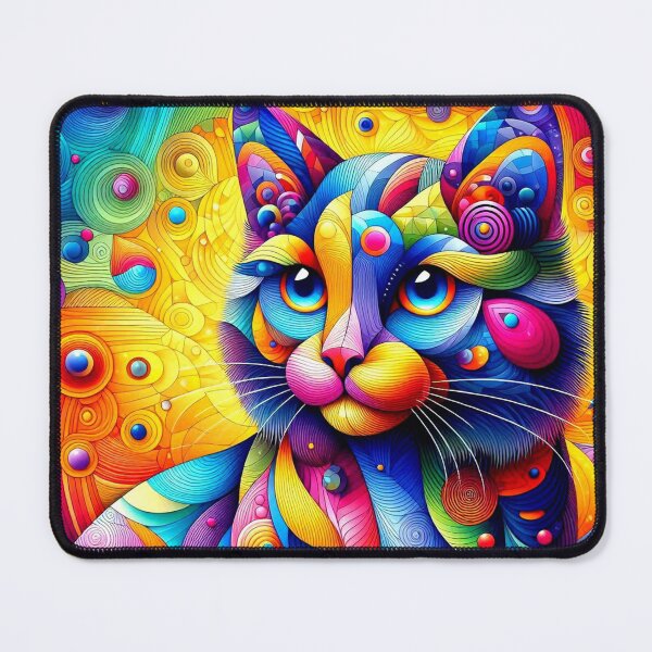 Item preview, Colorful geometric decorative cat designed and sold by Dogandesighn.
