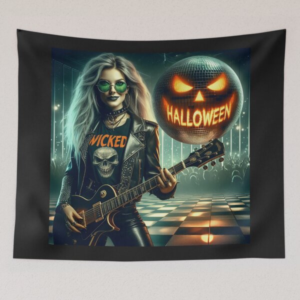 Item preview, Rock Star Halloween Pumpkin Disco designed and sold by Voodoo Store Paranormal Collections.