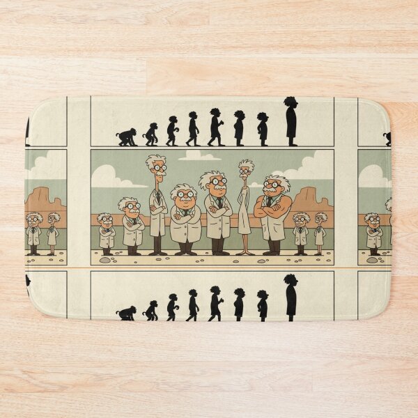 Item preview, Retro Comic Einstein Evolution Versus Multiverse — 1960s Cartoon Style designed and sold by VieBelieve.