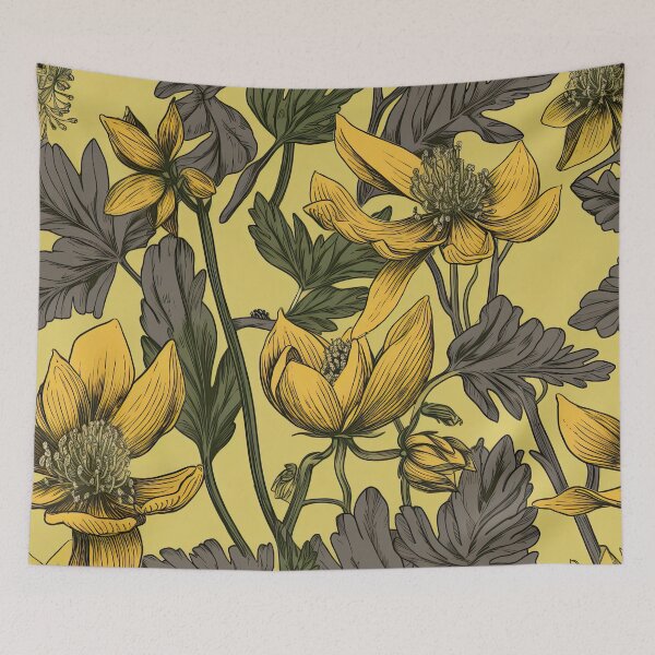 Item preview, Sunshine Blooms: Winter Aconite Patterned Home Essentials to Brighten Your Day designed and sold by Apricoth311.