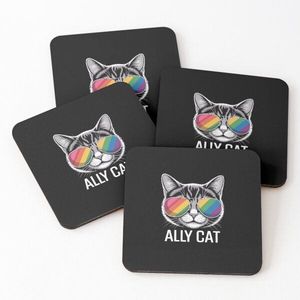 Item preview, Ally Cat Lgbt Flag designed and sold by SlogariArt.