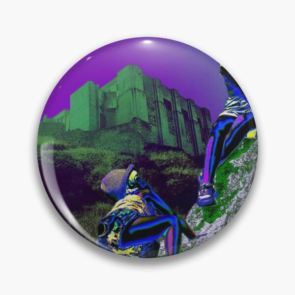 Item preview, Vibrant Explorers on a Neon Landscape designed and sold by lahconyart.