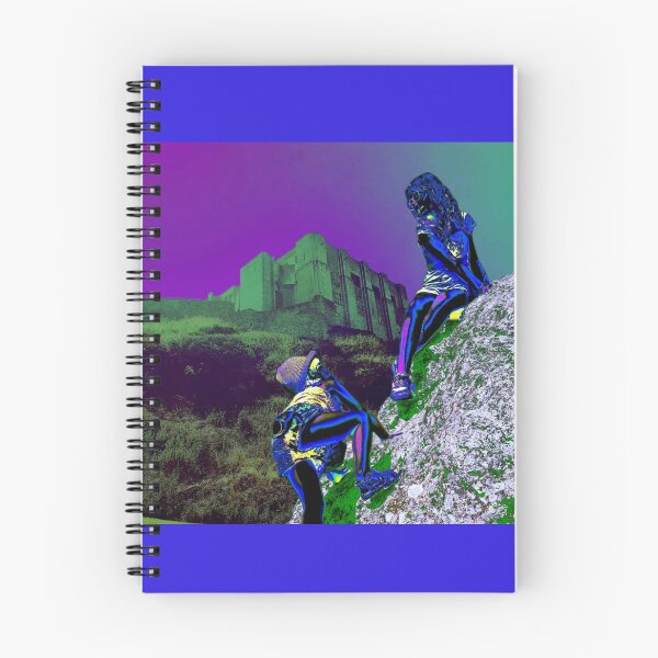 Item preview, Vibrant Explorers on a Neon Landscape designed and sold by lahconyart.