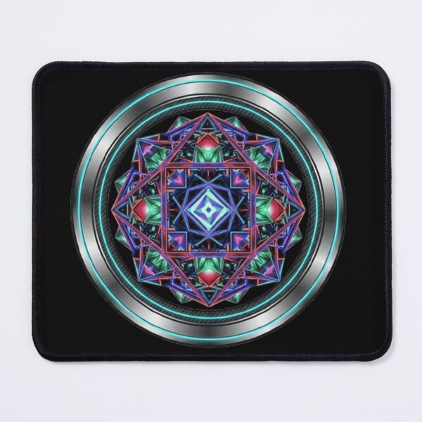 Item preview, Cyberpunk Geometric Core: Futuristic Neon Mandala designed and sold by Cherif bourechache.