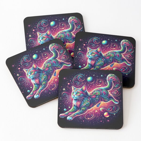 Item preview, Colorful cute mystic cat  designed and sold by Dogandesighn.