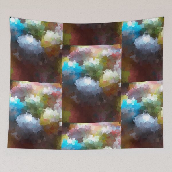 Item preview, Cubic Colorful Geometry | Arte geometrica cubica colorata | Kubistische bunte Geometrie designed and sold by LenaBlueDesigns.