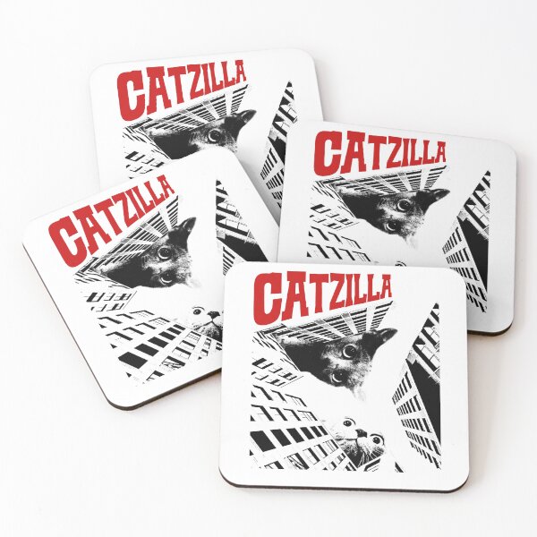 Item preview, Funny Meme Cat Catzilla Movie designed and sold by RebeccaLittlee.