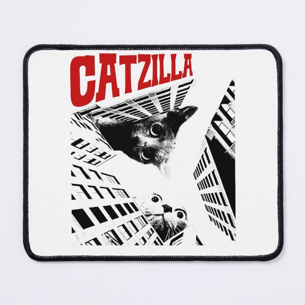 Item preview, Funny Meme Cat Catzilla Movie designed and sold by RebeccaLittlee.