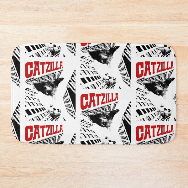 Item preview, Funny Meme Cat Catzilla Movie designed and sold by RebeccaLittlee.