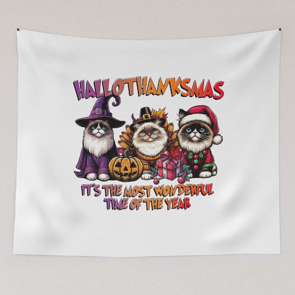 Item preview, Birman Cat Halloween Thanksgiving Christmas  designed and sold by doodIllustrate.