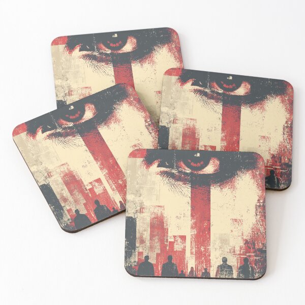 Item preview, An abstract eye explodes with light over a faceless crowd. designed and sold by Piotrek0001.
