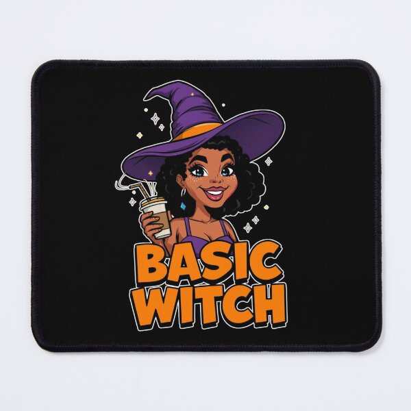 Item preview, Basic Witch Cute Cartoon Witch Sticker - Purple Hat and Coffee designed and sold by FestivityFinds.