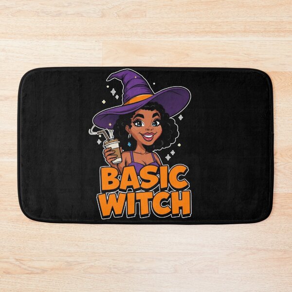 Item preview, Basic Witch Cute Cartoon Witch Sticker - Purple Hat and Coffee designed and sold by FestivityFinds.