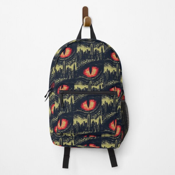 Item preview, A great red dragon's eye above the city's night skyline. designed and sold by Piotrek0001.