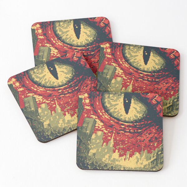 Item preview, Close-up of a red reptilian eye watching the crowd. designed and sold by Piotrek0001.