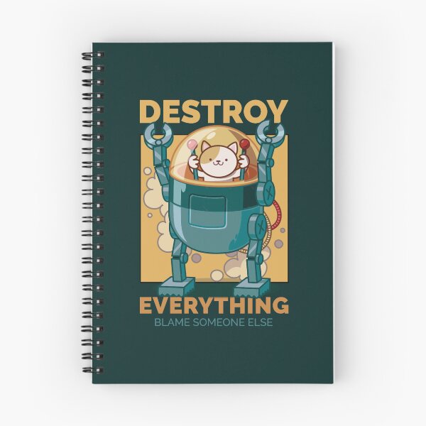 Item preview, Destroy Everthing cat designed and sold by ShirtStoreUS.