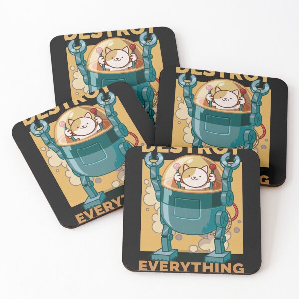 Item preview, Destroy Everthing cat designed and sold by ShirtStoreUS.