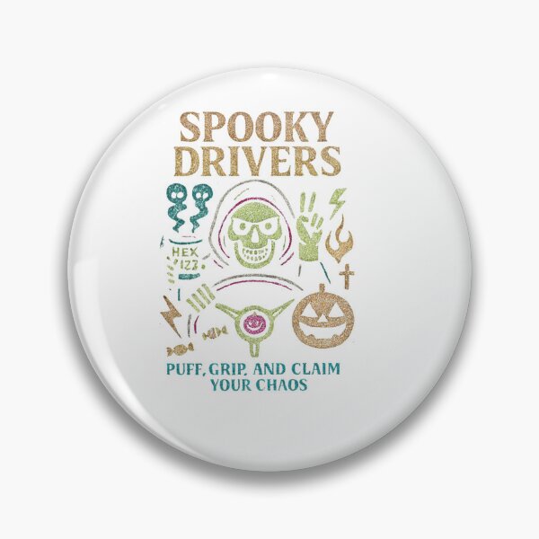 Item preview, Spooky Drivers – Skeleton Chaos Halloween Classic T-Shirt designed and sold by inkfluenceart.