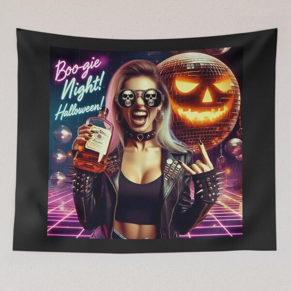 Item preview, Punk Lady Halloween Pumpkin Disco designed and sold by Voodoo Store Paranormal Collections.
