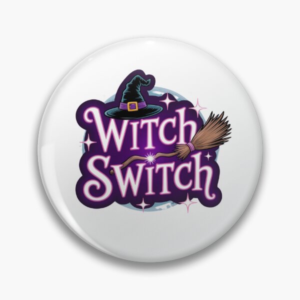 Item preview, Witch Switch Magical Halloween Sticker Design designed and sold by Imaginarium of Chaos falcon88 .