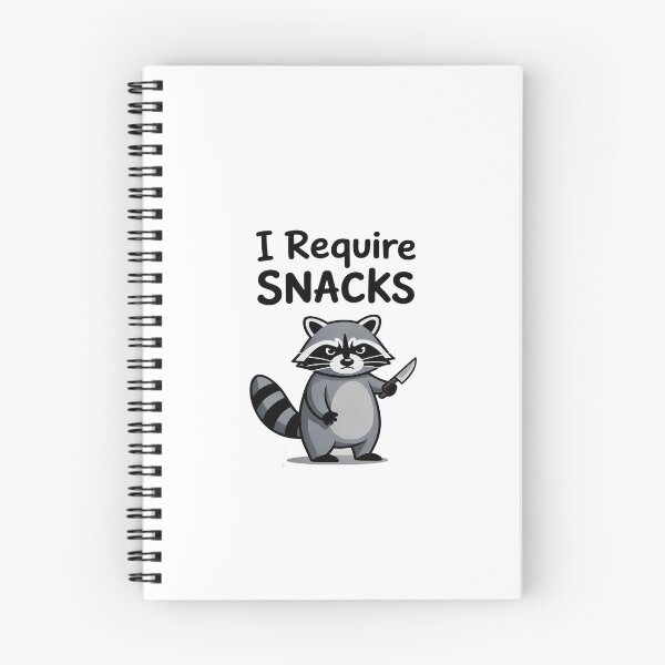 Item preview, i Require Snacks Raccoon designed and sold by KingsLife1994.