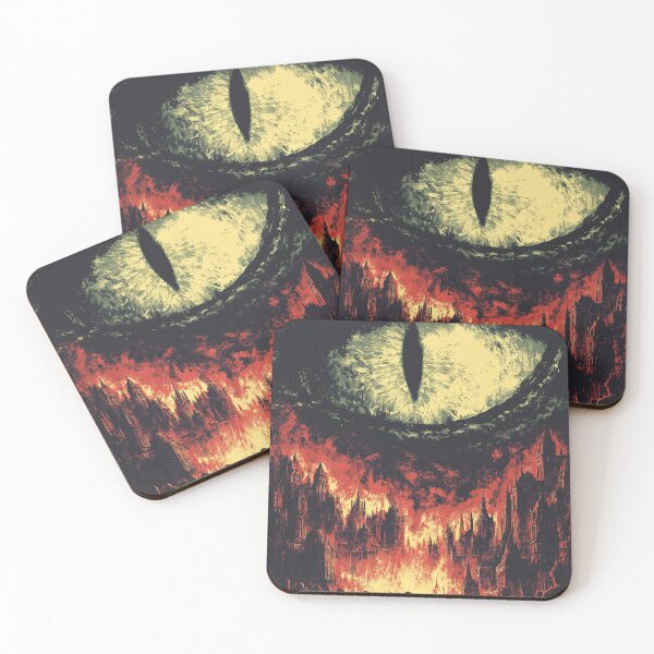 Item preview, Reptilian eye watches as a gothic city burns below. designed and sold by Piotrek0001.
