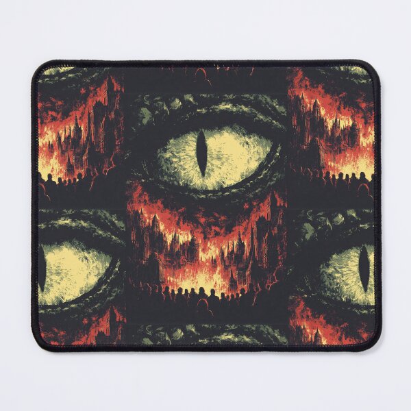 Item preview, Reptilian eye watches as a gothic city burns below. designed and sold by Piotrek0001.