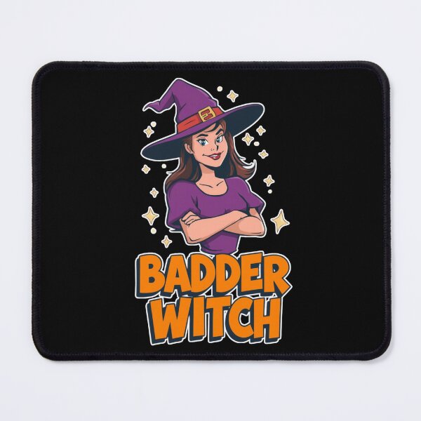 Item preview, Badder Witch Cartoon Witch Sticker - Bold Purple Hat and Confidence designed and sold by FestivityFinds.