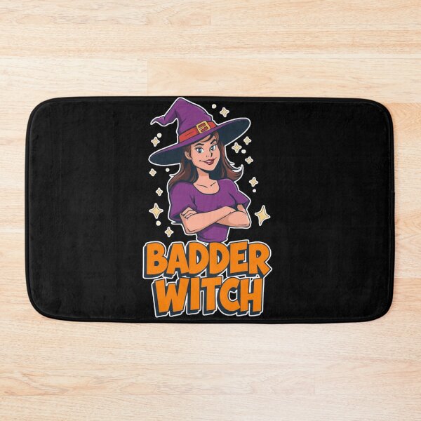 Item preview, Badder Witch Cartoon Witch Sticker - Bold Purple Hat and Confidence designed and sold by FestivityFinds.