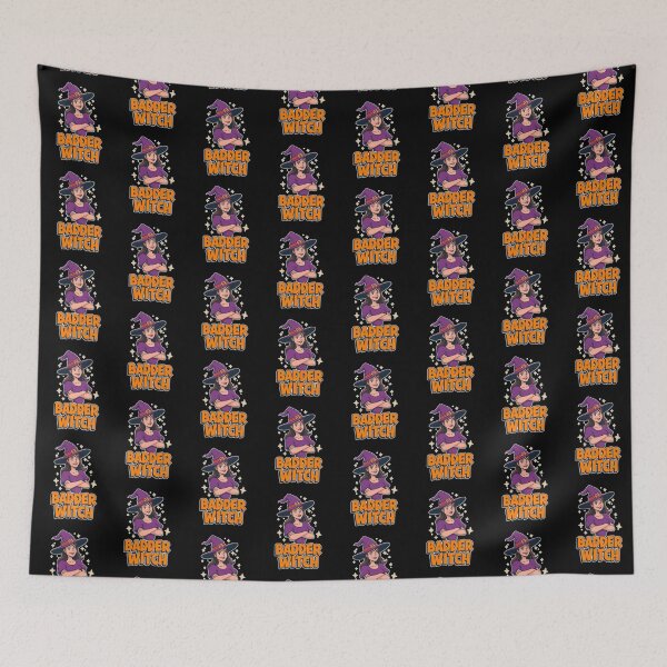 Item preview, Badder Witch Cartoon Witch Sticker - Bold Purple Hat and Confidence designed and sold by FestivityFinds.