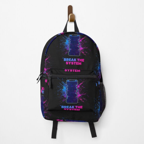 Item preview, Break the System - Exploding cell phone with neon colors designed and sold by ParaSiempreS.