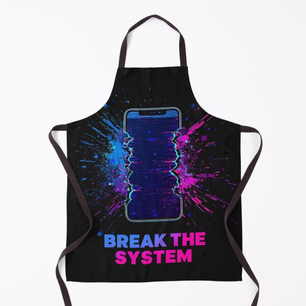 Item preview, Break the System - Exploding cell phone with neon colors designed and sold by ParaSiempreS.