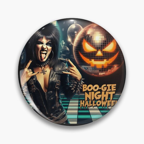 Item preview, Punk Lady Halloween Disco Pumpkin designed and sold by Voodoo Store Paranormal Collections.