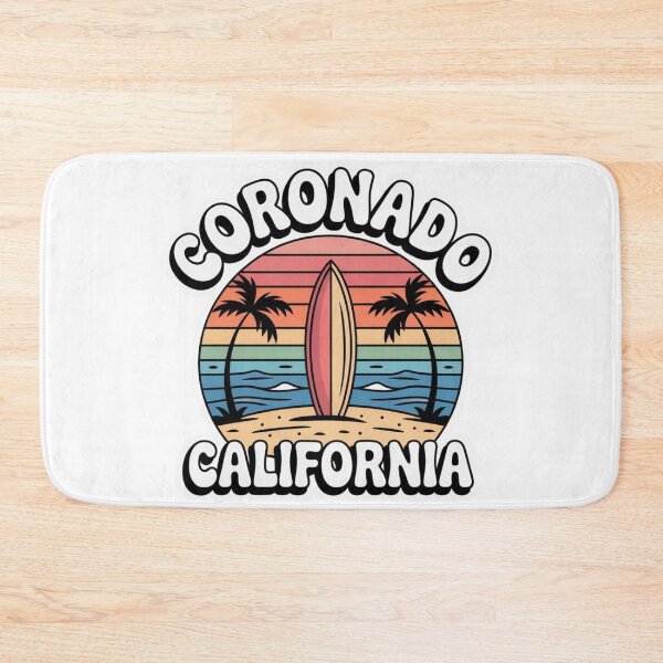 Item preview, Coronado California Surfing Beach Sticker designed and sold by Timeless Design.