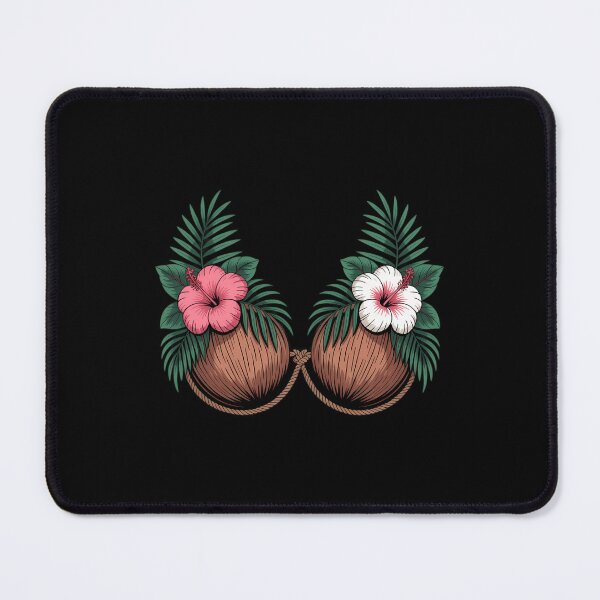 Item preview, Coconut Boobs Tiki Luau Hula Hawaiian Coconut Bra designed and sold by HellD3vil-Art.
