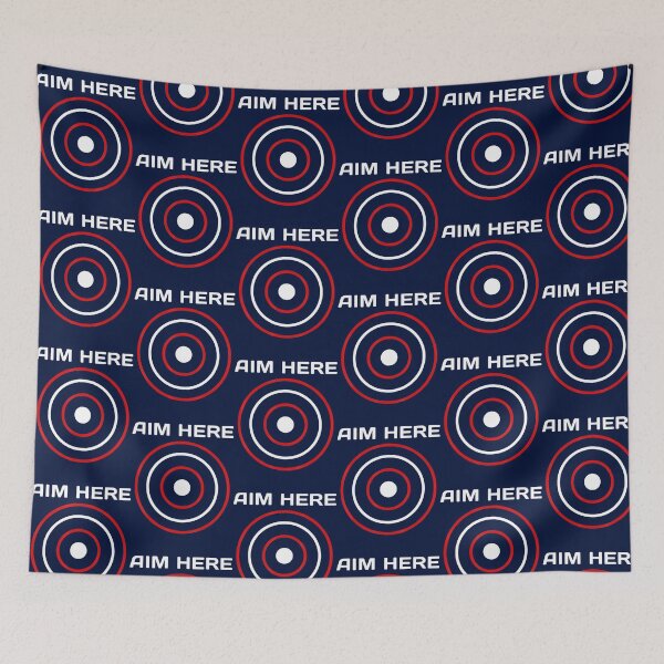 Item preview, Aim Here Darts Players Bullseye Target Shooting Club designed and sold by Easonseay.