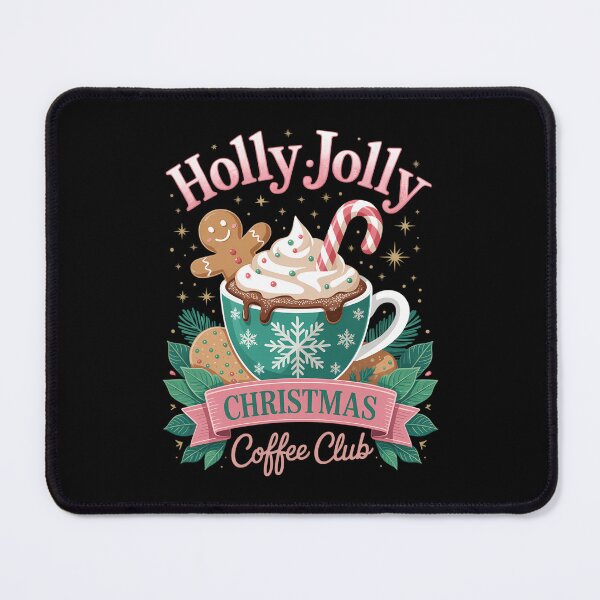 Item preview, Coffee Christmas Gingerbread Pink Women Latte Cozy Winter designed and sold by HellD3vil-Art.