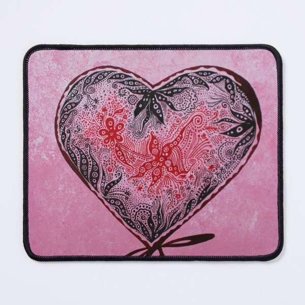 Item preview, Pink heart in the shape of a ball on a string designed and sold by Olirina.