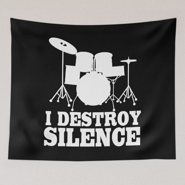 Item preview,  I Destroy Silence Drum Drummer designed and sold by corbrand.
