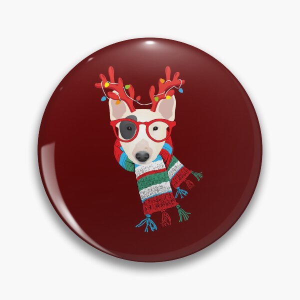 Item preview, Bull Terrier Xmas Holidays Reindeer Christmas Lights Oversized  designed and sold by Easonseay.