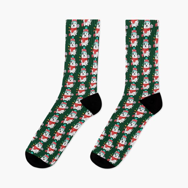 Item preview, Christmas Dog Bull Terrier Lights Candy Cane Star designed and sold by Easonseay.