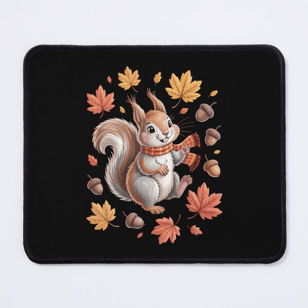 Item preview, Cute Squirrel With Fall Leaves Autumn Animal Thanksgiving designed and sold by Sunset4Bones.