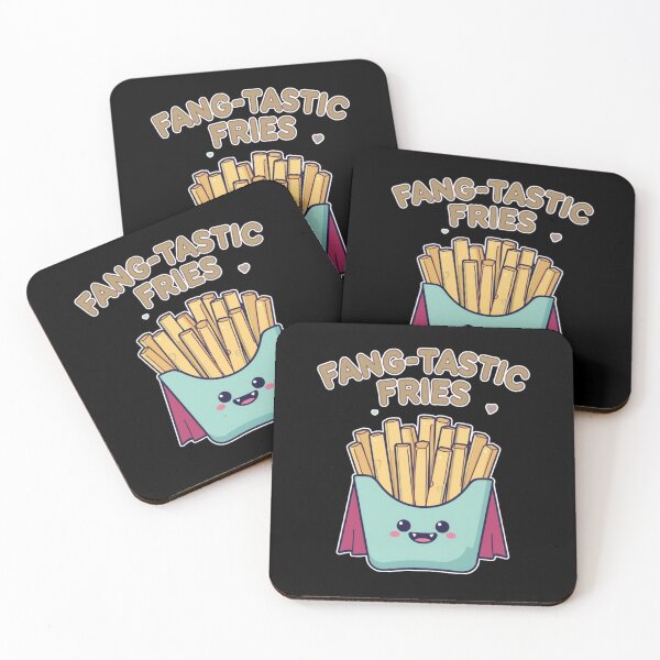Item preview, Fang-Tastic Fries Cute Vampire Fries Sticker - Halloween Snack Design designed and sold by FestivityFinds.