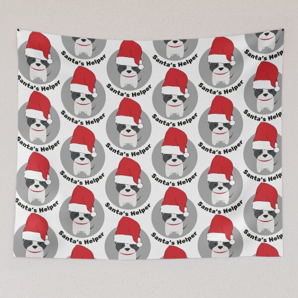 Item preview, Cute Christmas Dog, Santa_s Helper, Christmas Family Pyjama Top Design designed and sold by Easonseay.