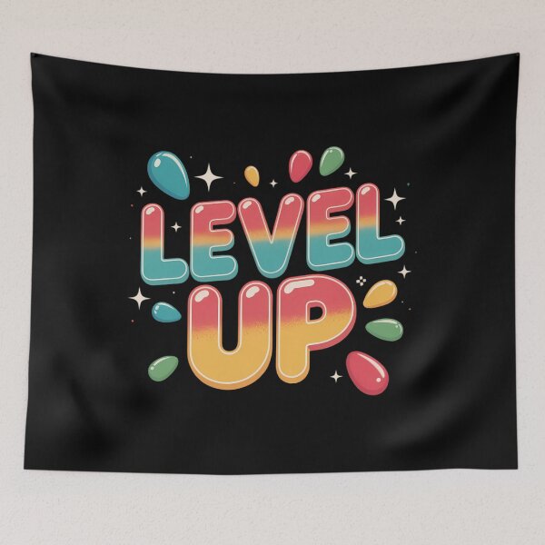 Item preview, Cool colorful level up designed and sold by HellD3vil-Art.